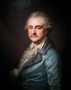 Portrait de Stanislaus August en robe de chambre - Johann Baptist von Lampi the Elder